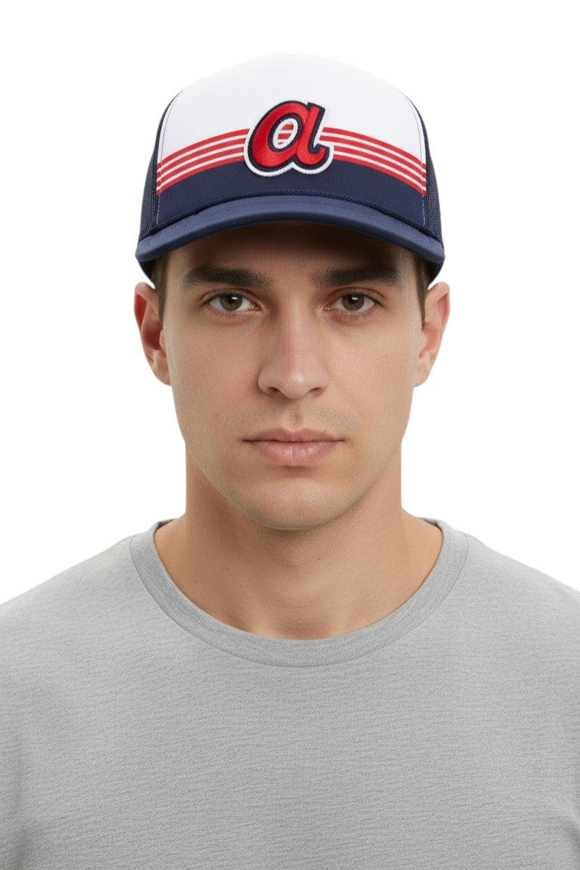 ATLANTA BRAVES NAVY LIFTOFF 47 TRUCKER FM