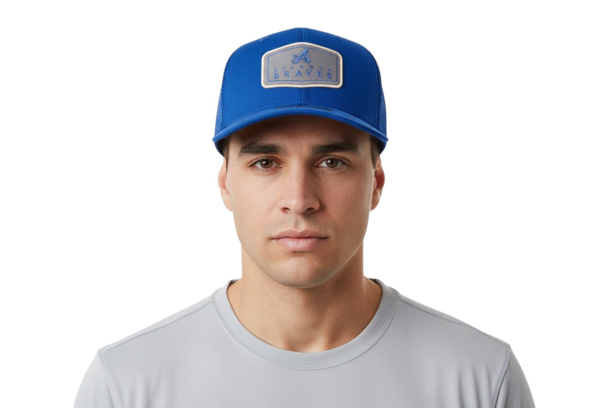 Atlanta Braves New Era Labeled 9SEVENTY Stretch-Snap Adjustable Hat - Royal