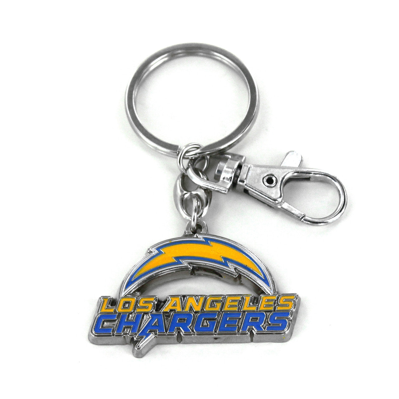 LOS ANGELES CHARGERS TEAM LOGO HEAVYWEIGHT KEYCHAIN - J&W Sports Apparel