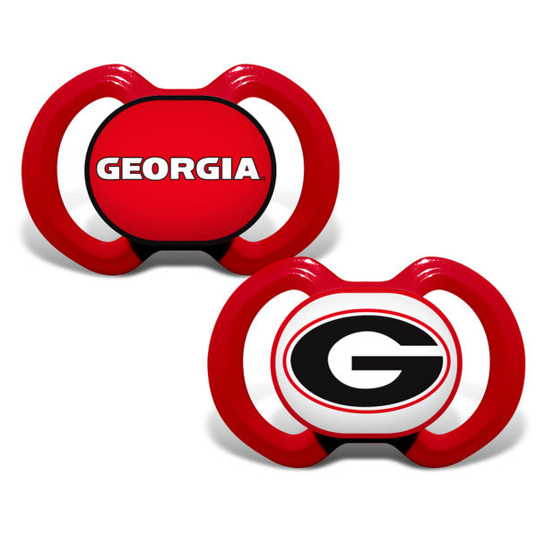 Georgia Bulldogs NCAA Baby Fanatic Pacifier 2-Pack - J&W Sports Apparel