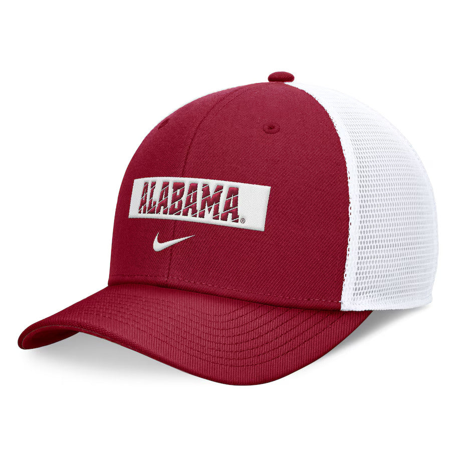 Alabama Crimson Tide Nike 2024 Sideline Trucker Adjustable Hat - Crimson/White