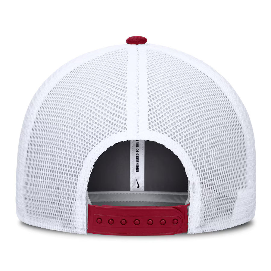 Alabama Crimson Tide Nike Primetime Rise City Trucker Adjustable Hat - Crimson/White