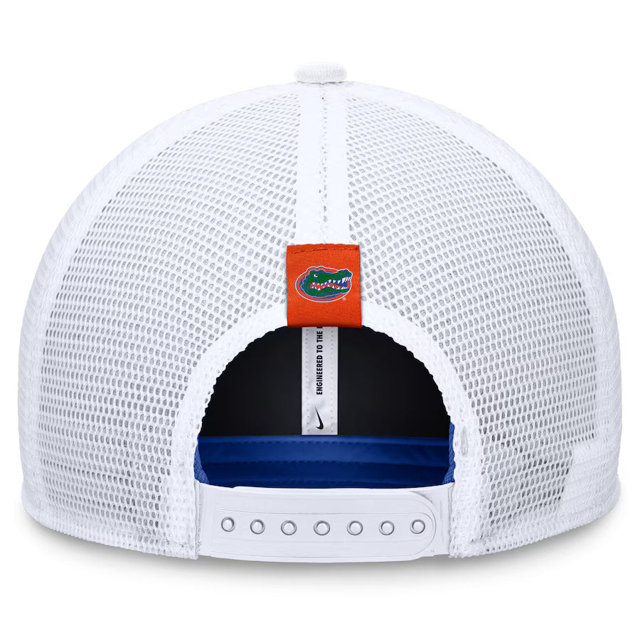 Florida Gators Jordan Brand Local Rise Trucker Adjustable Hat - Royal/White M/L - J&W Sports Apparel