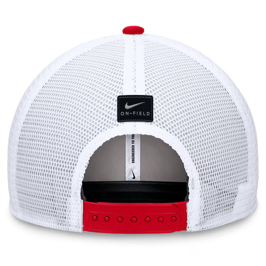 Georgia Bulldogs Nike 2024 On Field Swoosh Trucker Adjustable Hat - Black/White