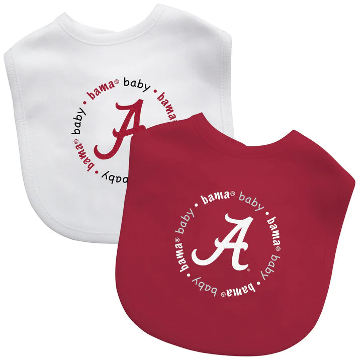Alabama Crimson Tide - Baby Bibs 2-Pack - J&W Sports Apparel
