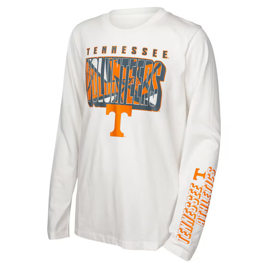 Tennessee Volunteers Youth White Long Sleeve