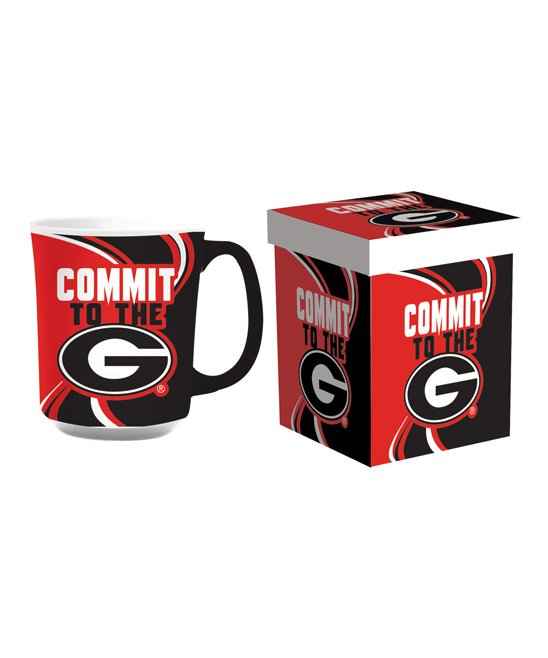 Georgia Bulldogs - 14oz Ceramic Cup of Awesome with Matching Box