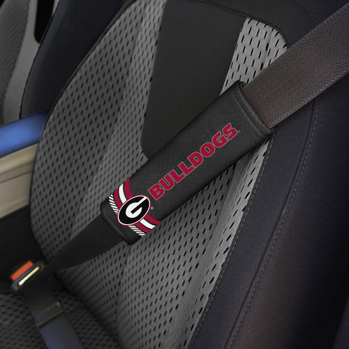 Georgia Bulldogs Embroidered Seatbelt Pad - Pair