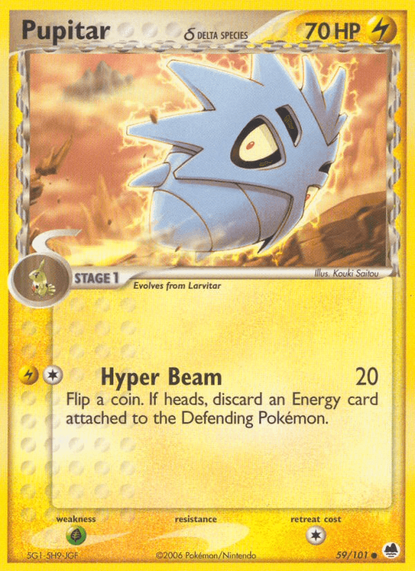 Pupitar (59/101) (Delta Species) [EX: Dragon Frontiers]