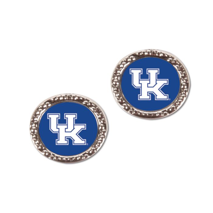 KENTUCKY WILDCATS EARRINGS - KENTUCKY WILDCATS EARRINGS JEWELRY CARDED ROUND