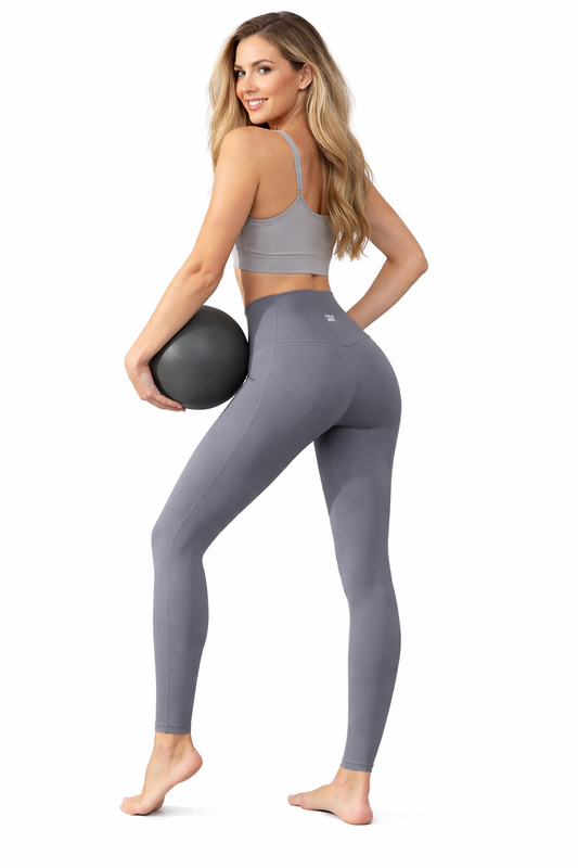 LULU MAC - SOLID LEGGINGS  GREY