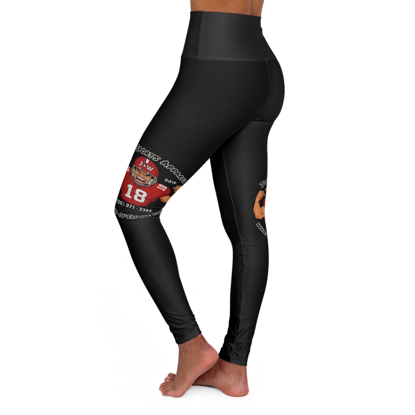 High Waisted Yoga Leggings (AOP)