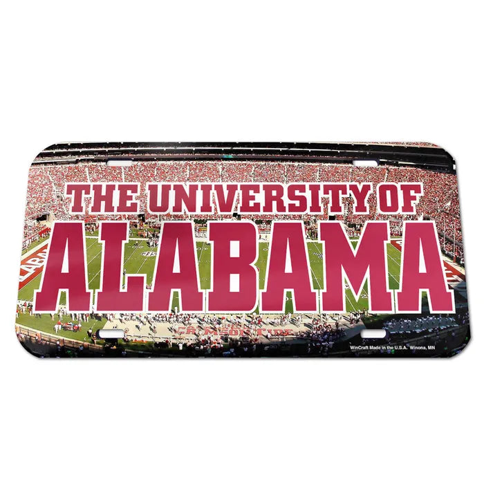 Alabama Crimson Tide Stadium Specialty Acrylic License Plate