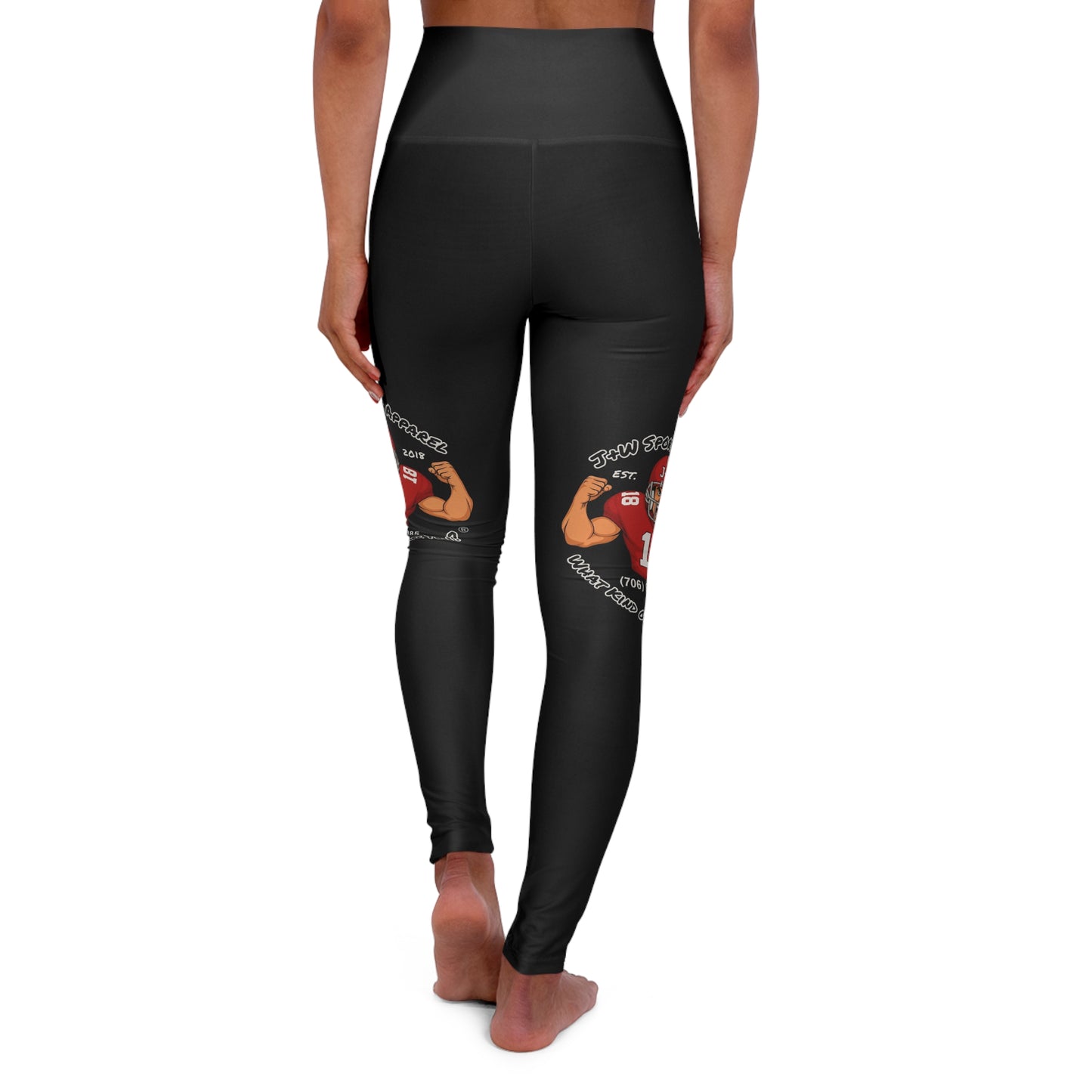 High Waisted Yoga Leggings (AOP)