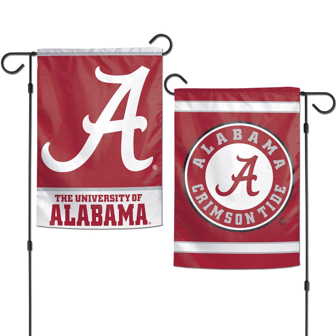Alabama Crimson Tide Garden Flags 2 sided 12.5" x 18" - J&W Sports Apparel