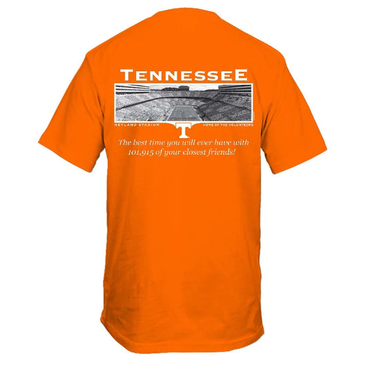 Tennessee Volunteers Football Friends Stadium  Short Sleeve Orange T-Shirt