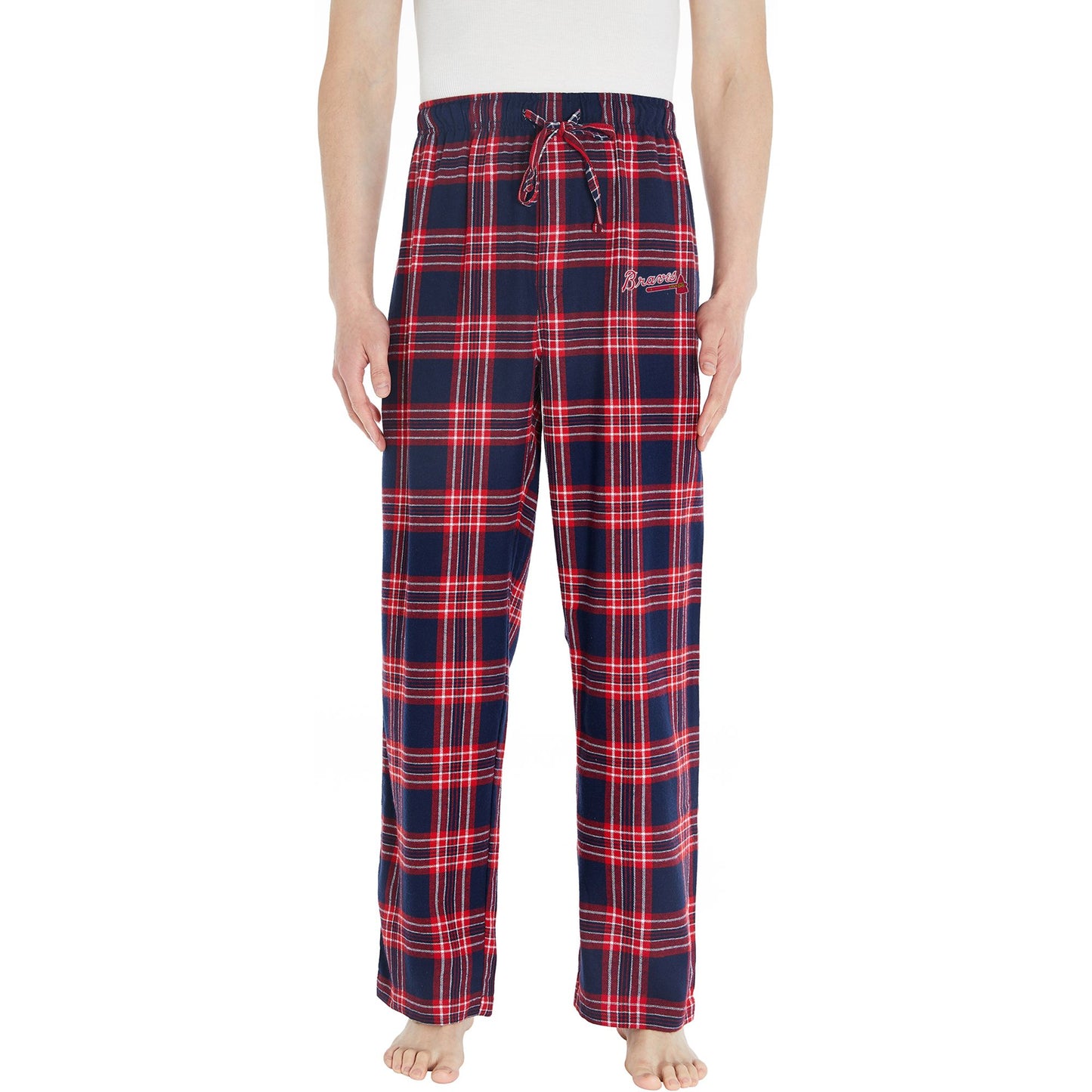 Atlanta Braves Navy Accolade Flannel Pants