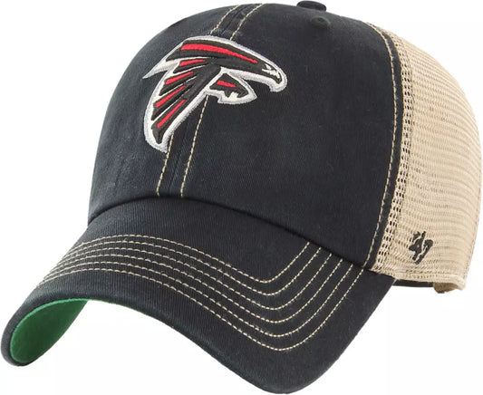 Atlanta Falcons Clean Up Trawler Black Adjustable Hat