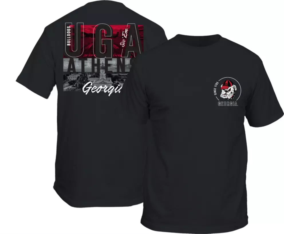 Georgia Bulldogs Black Panos T-Shirt