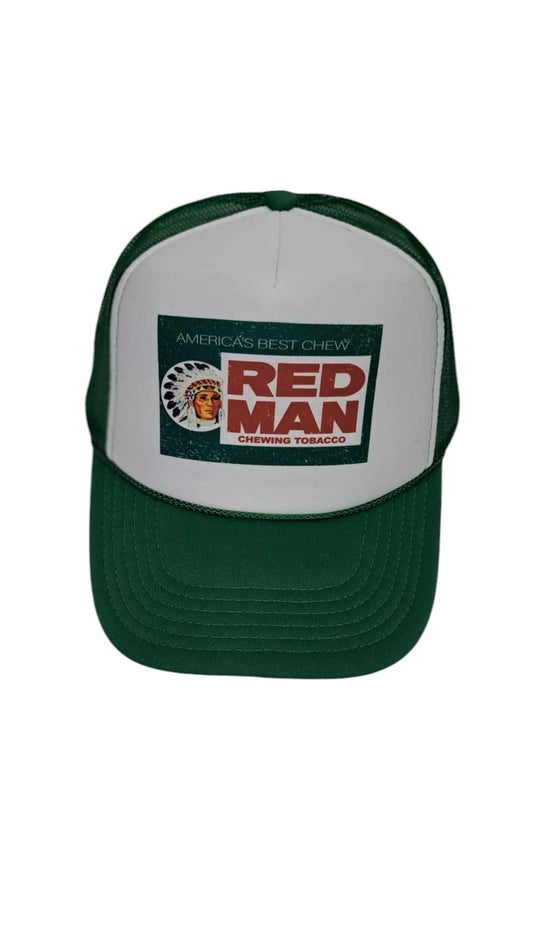 Red Man Chewing Tobacco- Vintage Retro Trucker Hat Cap