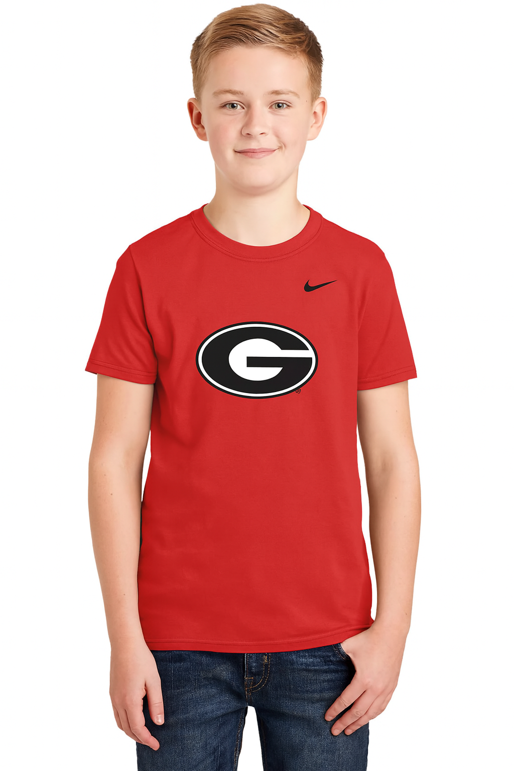 Georgia Bulldogs Nike Youth Logo Legend Performance T-Shirt - Red
