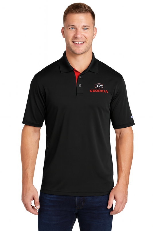 Georgia Bulldogs Champion Black Polo
