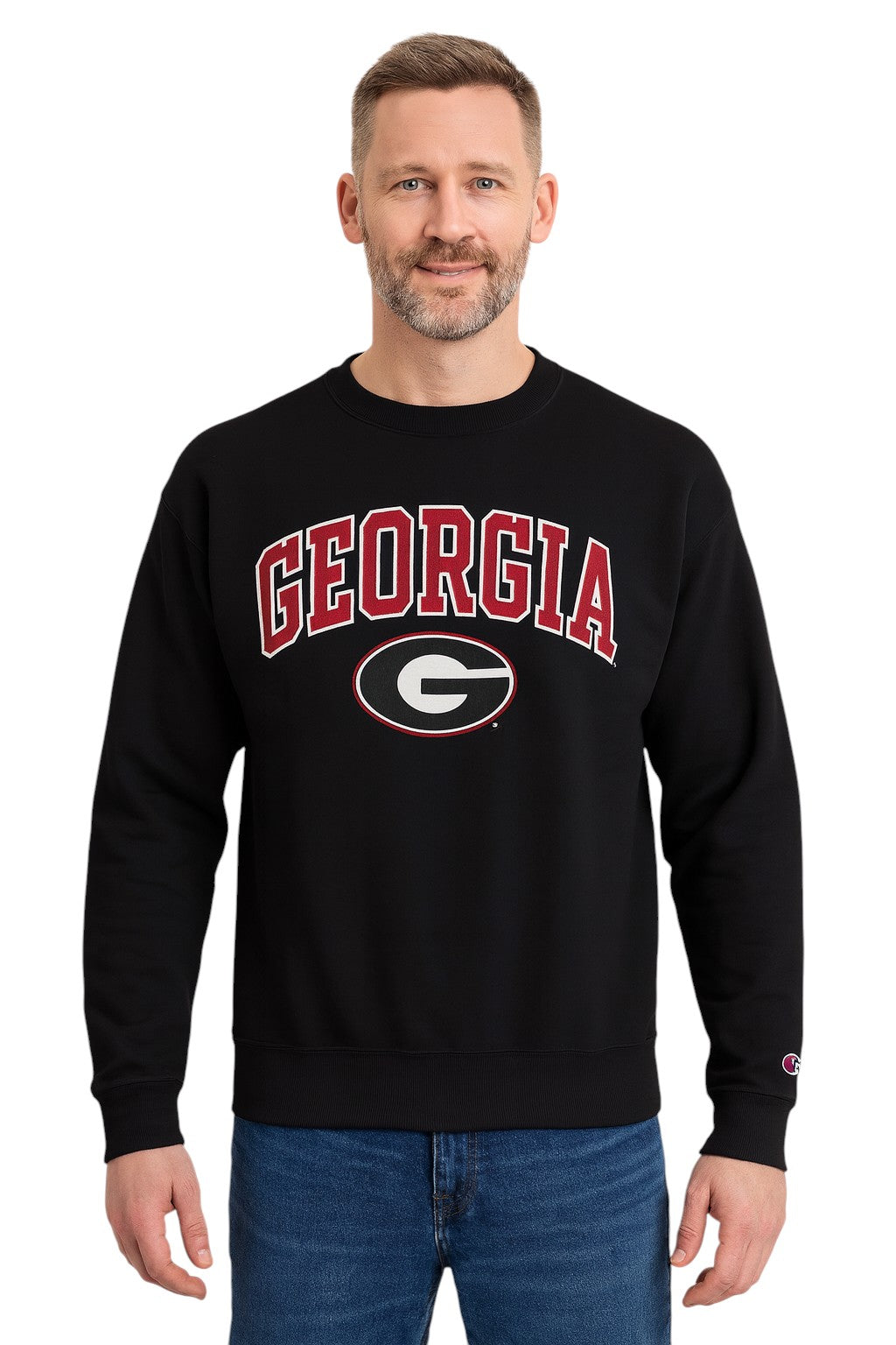 Georgia Bulldogs Champion Arch Over Logo 2-Hit Long Sleeve T-Shirt - Black