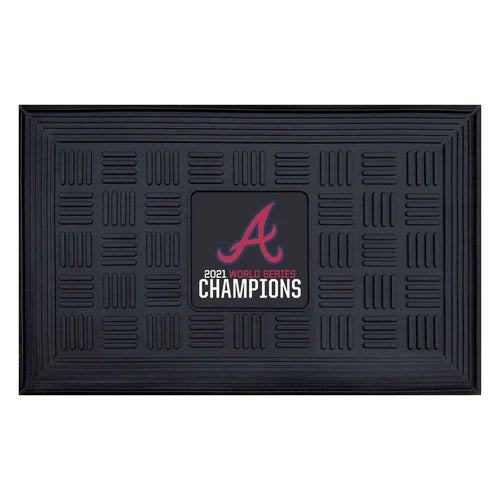 Atlanta Braves 2021 World Series Champions Vinyl Door Mat
