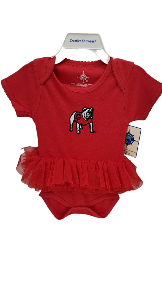 Georgia Infant Tutu Bodysuit Red