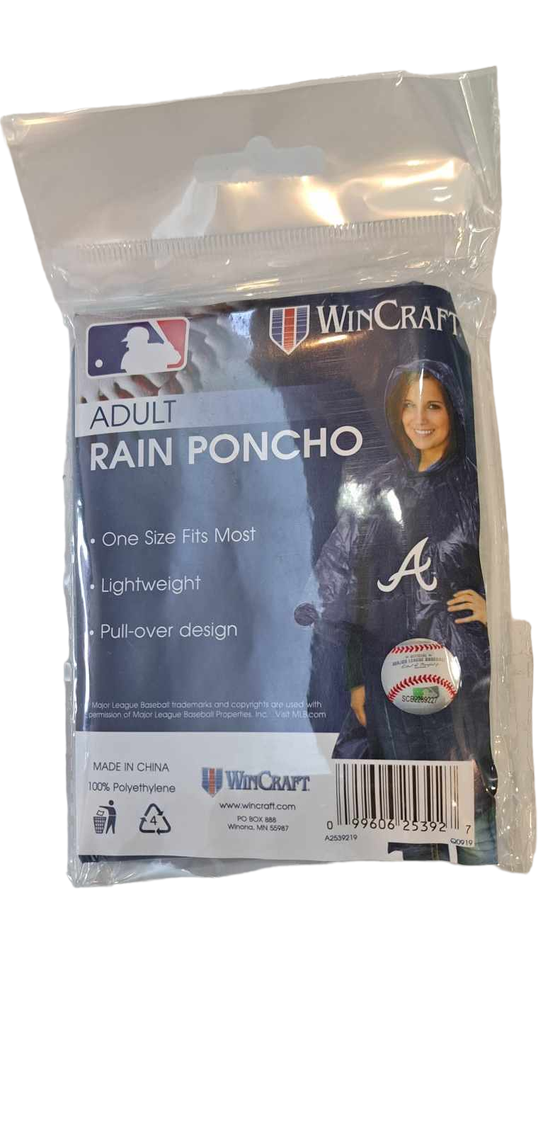 ATLANTA BRAVES RAIN PONCHO