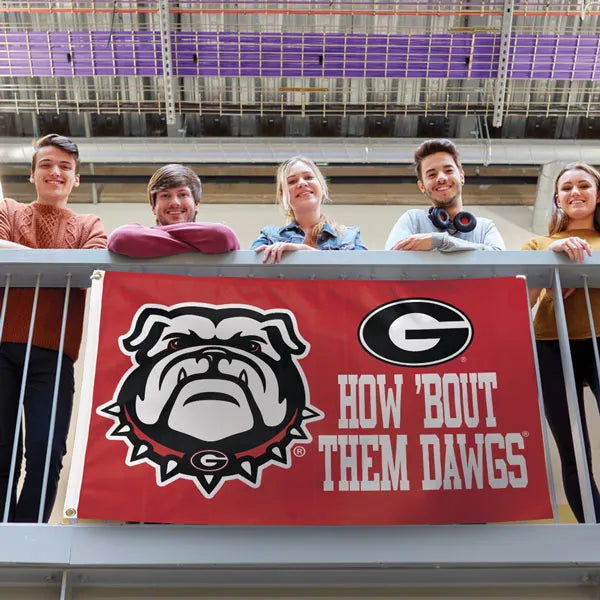 Georgia Bulldogs MASCOT Flag - Deluxe 3' X 5'