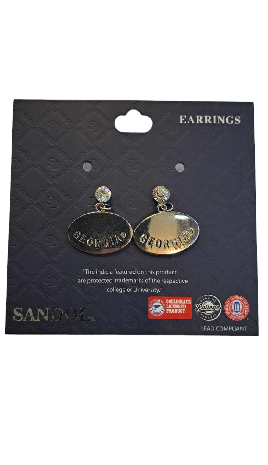 GEORGIA 407 | Dangle Logo Charm Earrings