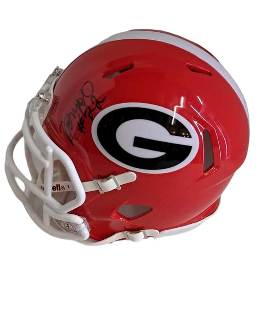 Decory Bryant # 22 Georgia Bulldogs Signed Mini Helmet