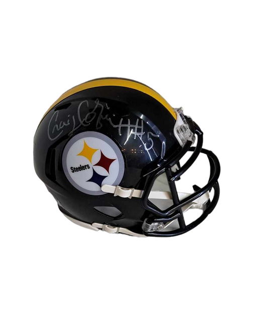 Craig Colquitt # 5  Pittsburgh Steelers Signed Mini Helmet