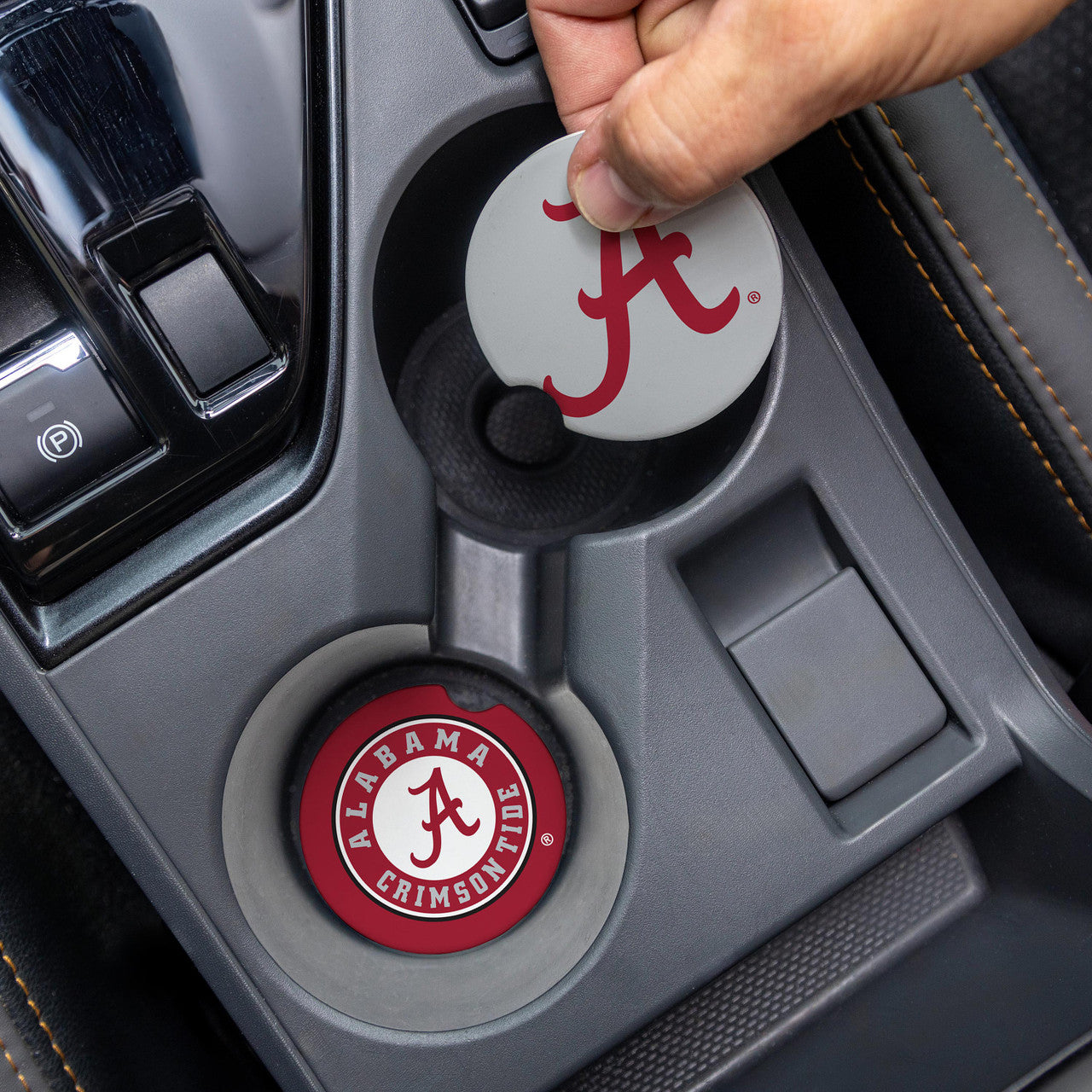 Alabama Crimson Tide Car Coaster Set 2 Pack