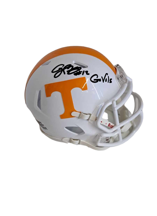 Cory Fleming  # 12  Tennessee Volunteers  Signed Mini Helmet