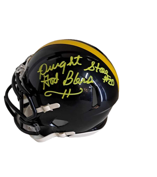 Dwight Stone # 20 Pittsburgh Steelers Signed Mini Helmet