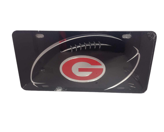 Georgia Bulldogs  Football Black License Plate