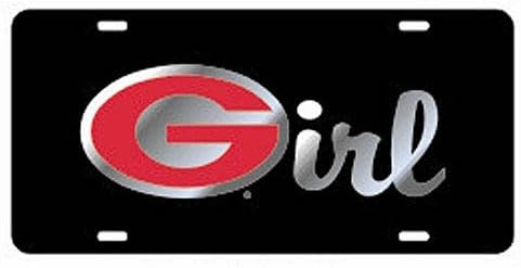 Georgia Bulldogs Black Georgia Girl Car Tag