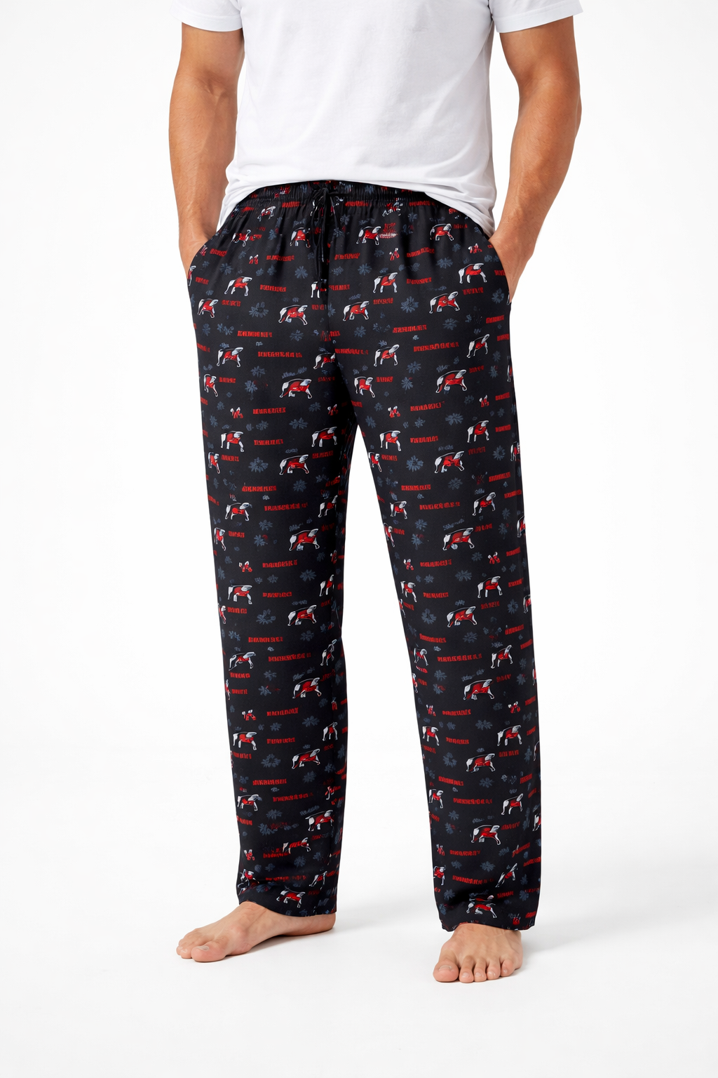 GEORGIA BULLDOGS MOSAIC MEN'S AOP KNIT PANT