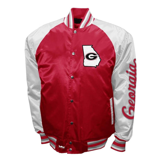 Georgia Bulldogs Franchise Club Game Satin Full-Snap Jacket