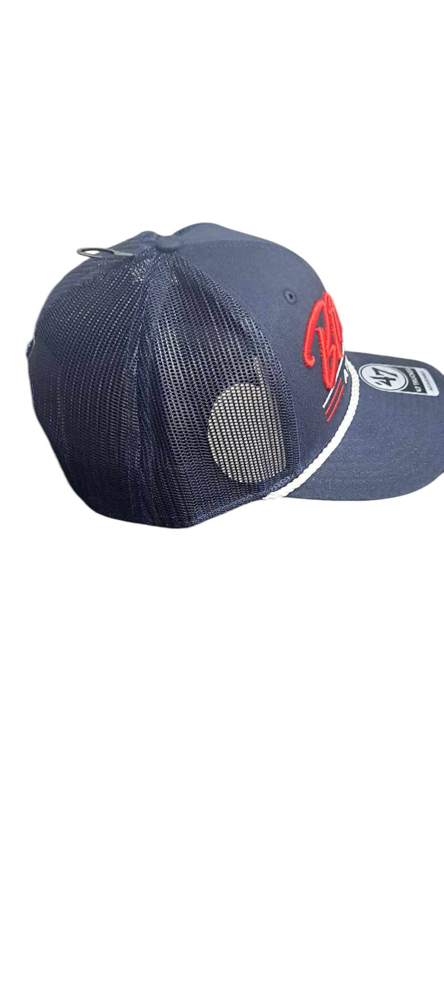 ATLANTA BRAVES NAVY GARNER ROPE 47 TRUCKER