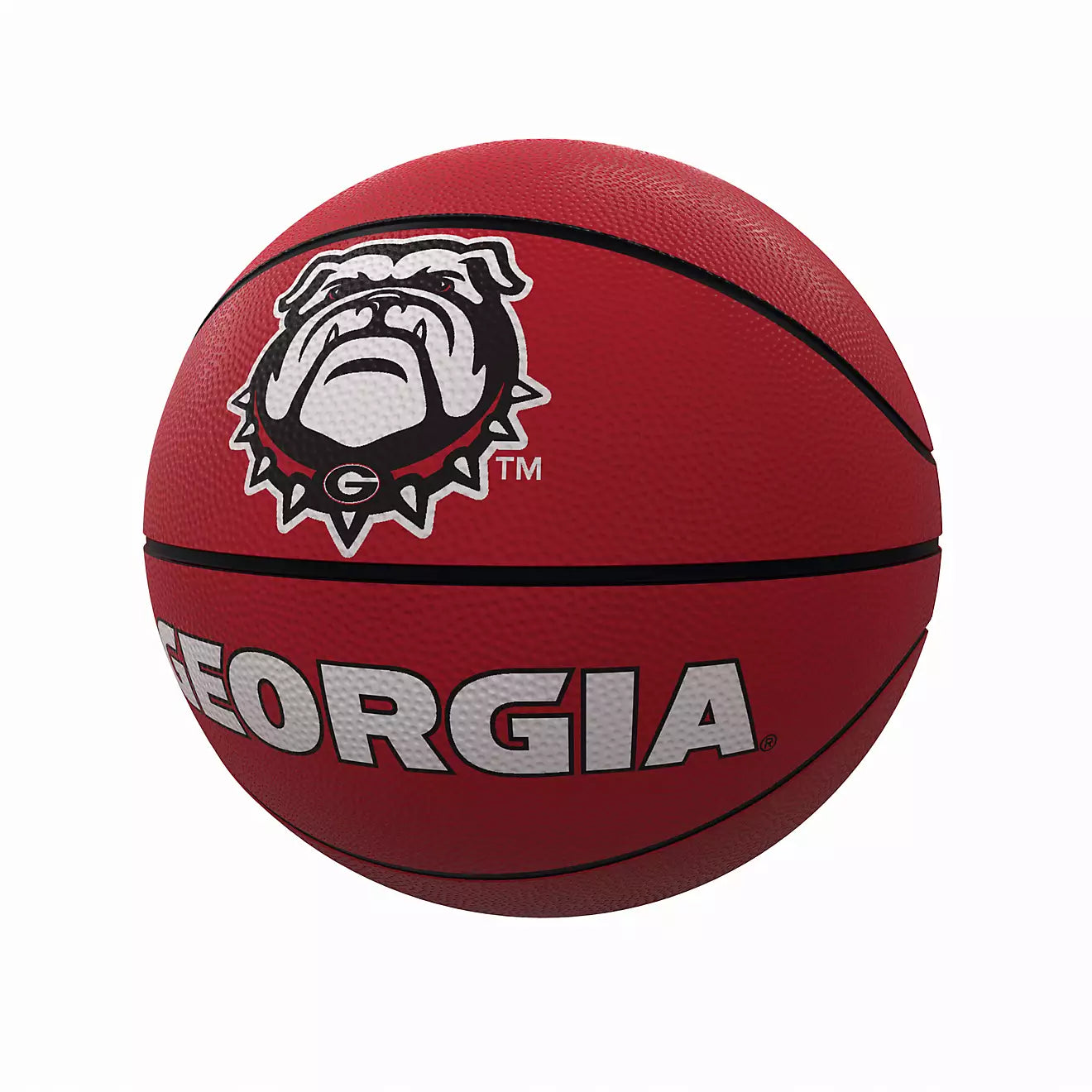 Georgia Mascot Official-Size Rubber Basketball