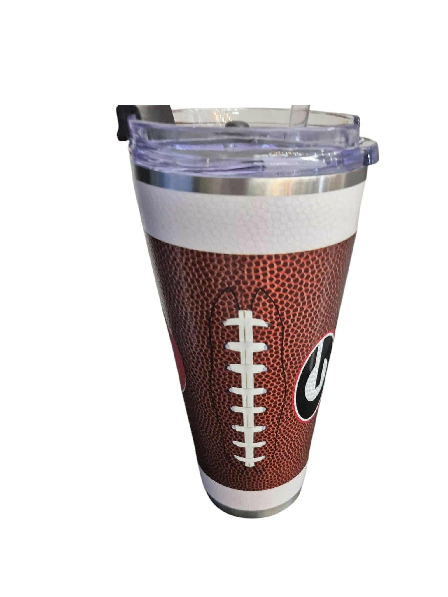 Georgia Bulldogs Football Pattern 32oz Tumbler - J&W Sports Apparel