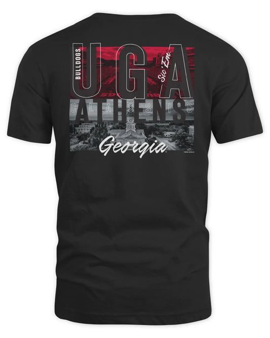 Georgia Bulldogs Black Panos T-Shirt