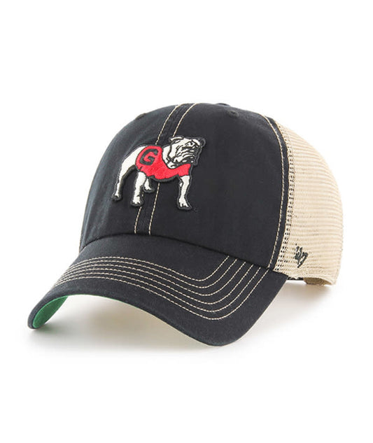 Georgia Bulldogs Black Trawler Clean Up Adjustable Hat