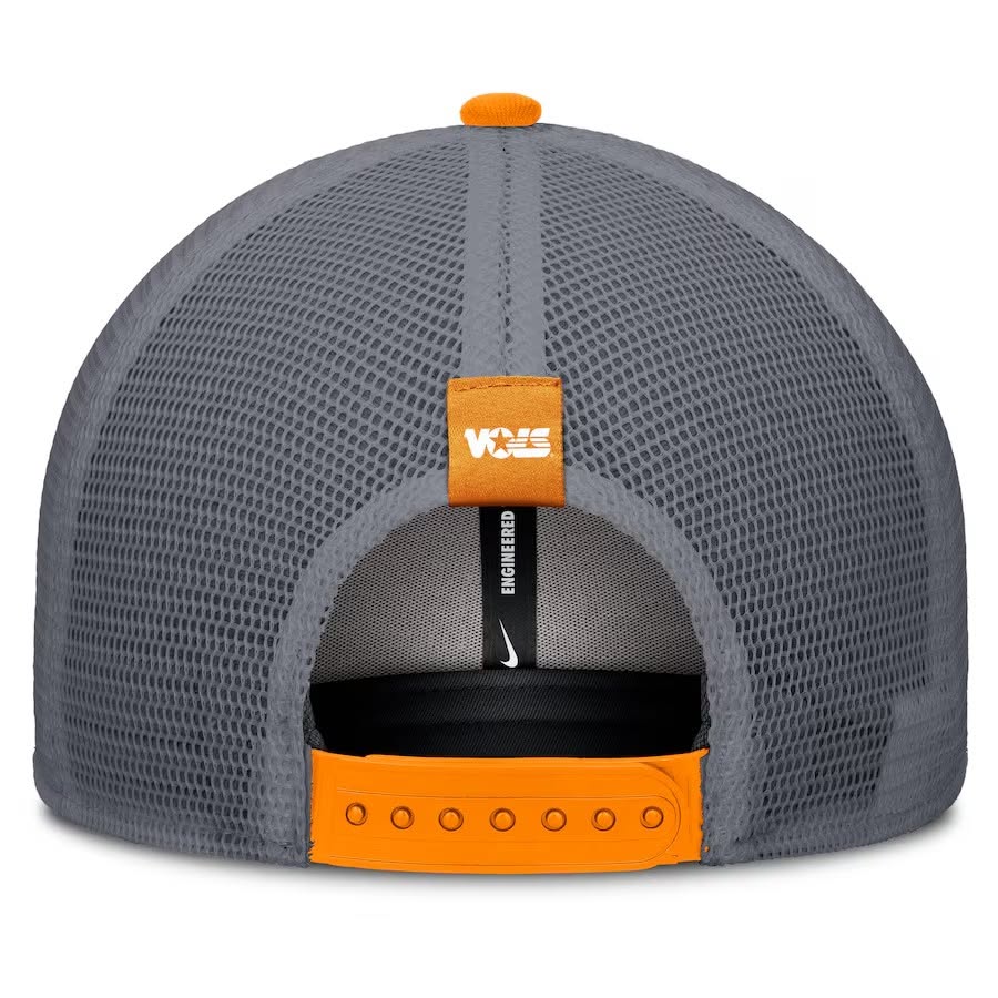 Tennessee Volunteers Nike Legacy Arch Rise Performance Trucker Adjustable Hat - Tennessee Orange Gray