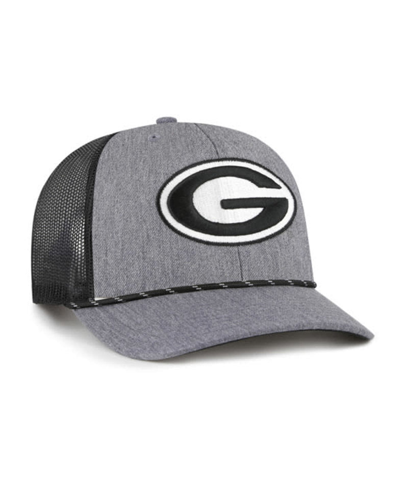 GEORGIA BULLDOGS CHARCOAL CARBON ROPE 47 TRUCKER