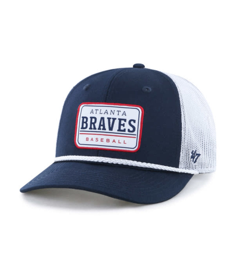 ATLANTA BRAVES NAVY ELLINGTON TC ROPE 47 TRUCKER