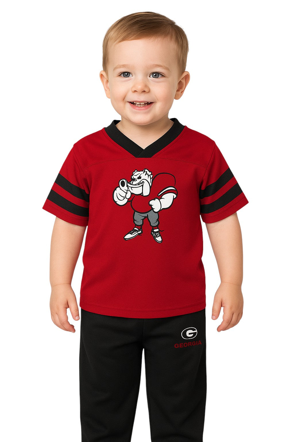 Georgia Bulldogs Toddler Two-Piece Red Zone Jersey & Pants Set - Red